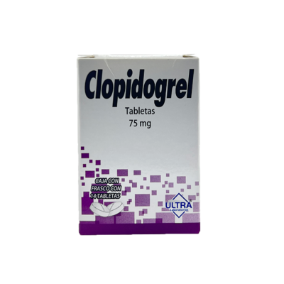 Clopidogrel 75 mg. 14 tablets
