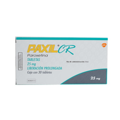 Paxil CR 25mg. 30 tablets