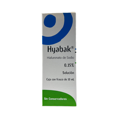 Hyabak ophthalmic solution 10 ml.