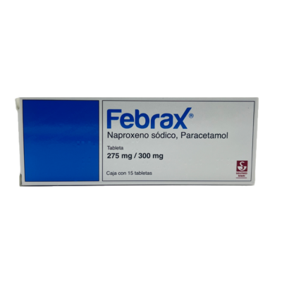 Febrax 275mg/300mg. 15 tablets