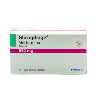 Glucophage 850 mg. 60 tablets