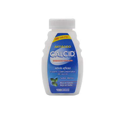 Calcid 100 mint flavor chewable tablets
