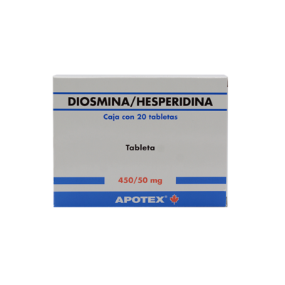 DIOSMINA/HESPERIDINA 450/50 MG C/ 20 TAB APOTEX