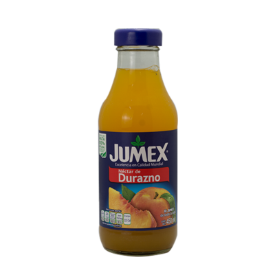 Jumex Peach 450 ml. Glass.