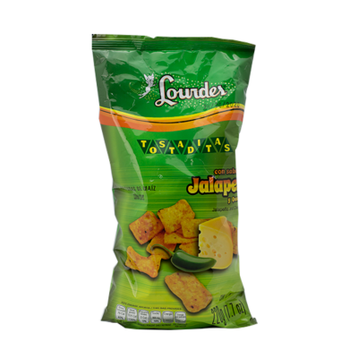 Lourdes Jalapeño Tostaditas Snack 220 gr.