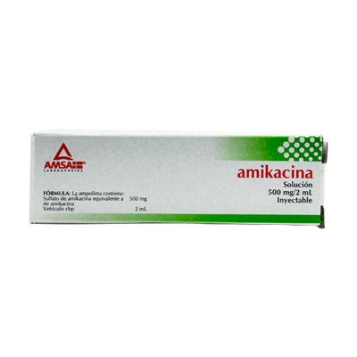 AMIKACINA 500/2 Mg/ml C/ 1 AMP AMSA