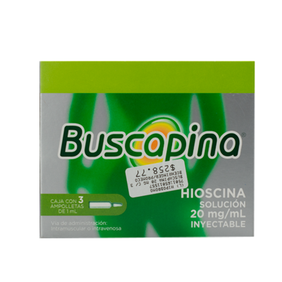 BUSCAPINA 20 MG C/ 3 AMP BOEHRINGER/PROMECO
