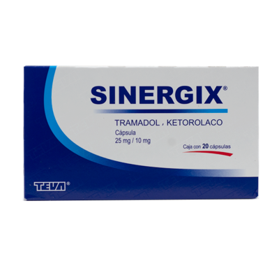 Sinergix 25 mg./10 mg. 20 capsules