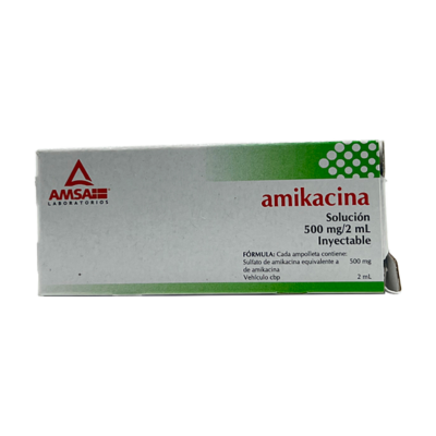 AMIKACINA SOL INY 500/2 Mg/ml C/ 2 AMP AMSA