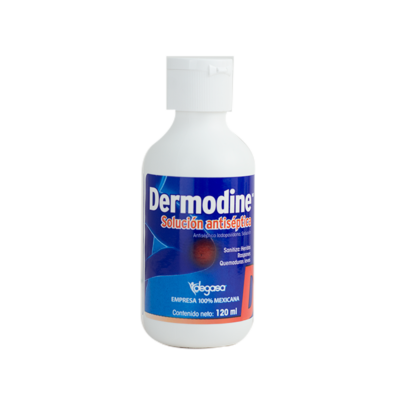 Dermodine antiseptic solution 120 ml.