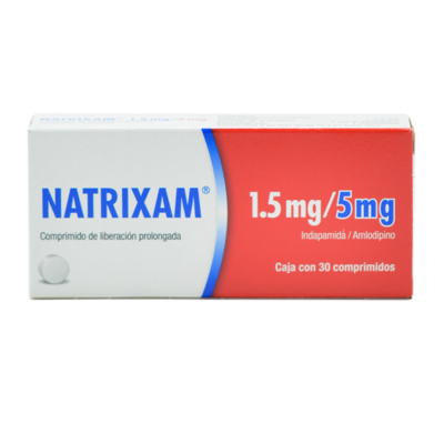 Natrixam 1.5mg/5mg. 30 tablets