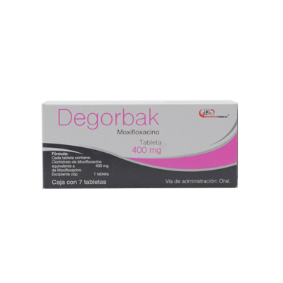 Degorbak 400 mg. 7 tablets