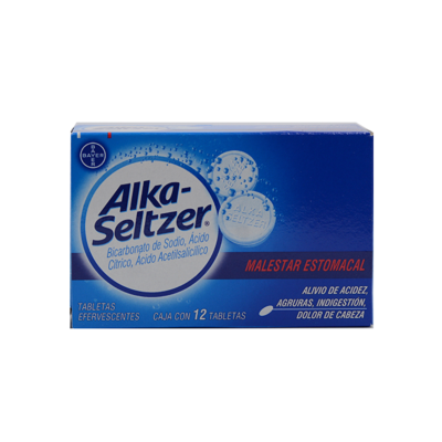 Alka-Seltzer 12 effervescent tablets
