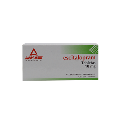 Escitalopram 10 mg. 14 tablets