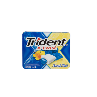 Trident X-Twist Mint and Vanilla Chewing Gum 7's 1 pc.