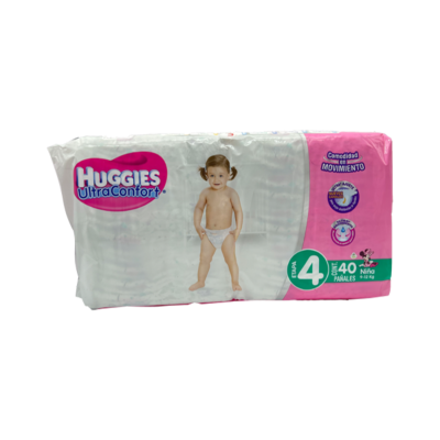 Huggies UltraConfort Girl Diaper Size 4 9/12 40 pcs.