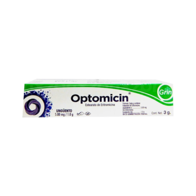 OPTOMICIN 5mg/1 G C/ 3 GR UNG GRIN