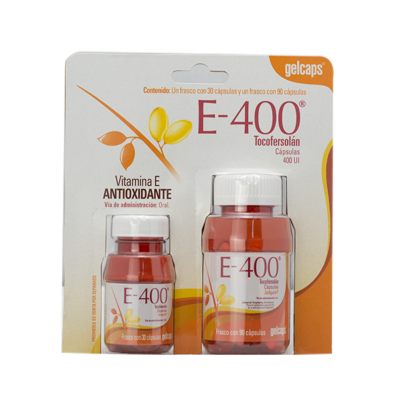 E-400 Gelcaps 90 and 30 capsules (Duo Pack)