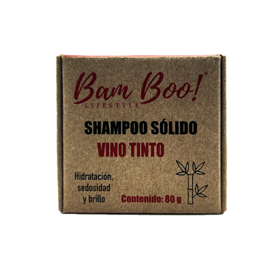 Solid Shampoo Red Wine Bam Boo! 80 gr.