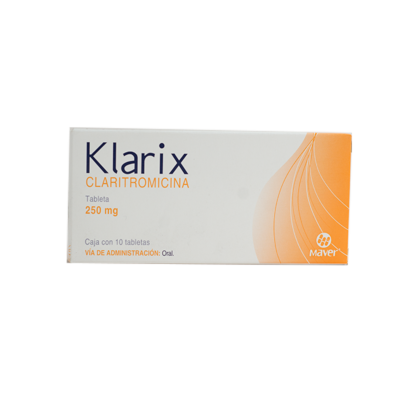 Klarix 250mg. 10 tablets