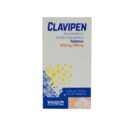 Clavipen 500mg/125mg. 10 tablets