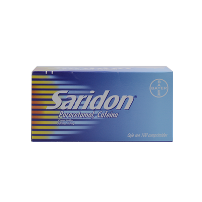 SARIDON 500/50 MG C/ 100 CPR BAYER