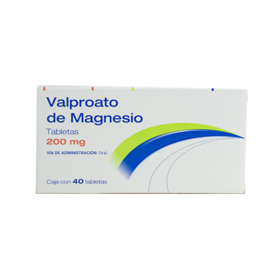 Magnesium Valproate 200 mg. 40 tablets
