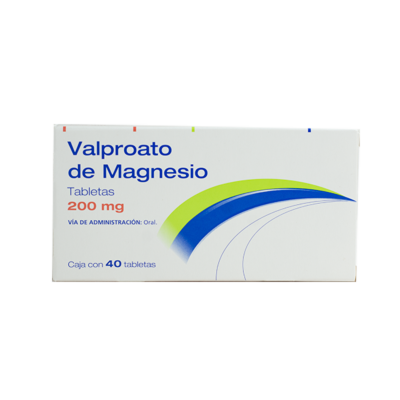 Magnesium Valproate 200 mg. 40 tablets
