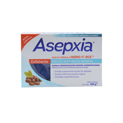 Asepxia exfoliating soap 100 gr.