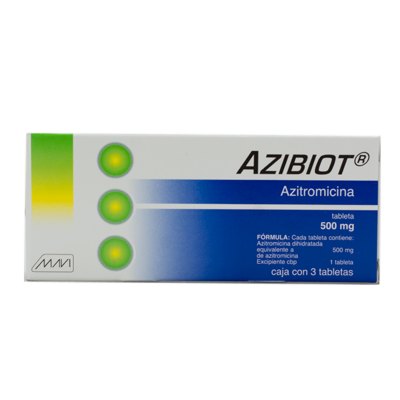 Azibioth 500 mg. 3 tablets