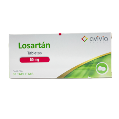Losartan 50 mg. 60 tablets