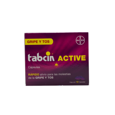 TABCIN ACTIVE 250/5/10 MG C/ 12 CAP BAYER