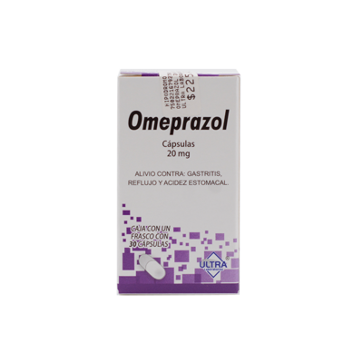 Omeprazole 20 mg. 30 capsules