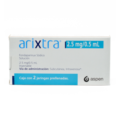 Arixtra 2.5mg/0.5ml. 2 vials