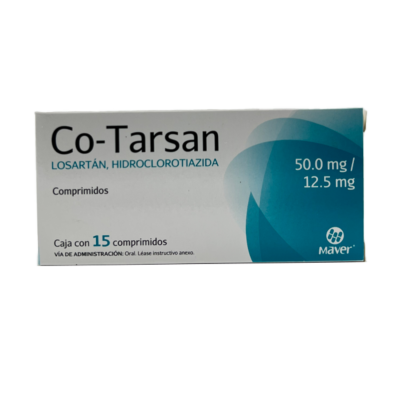 CO-TARSAN 50/12.5 MG C/ 15 CPR MAVER
