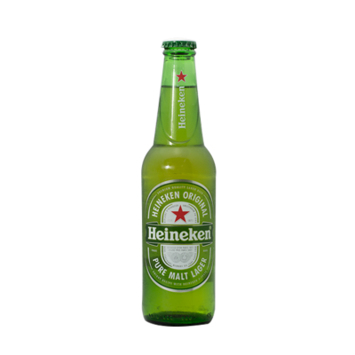 Heineken beer 355 ml. Bottle.