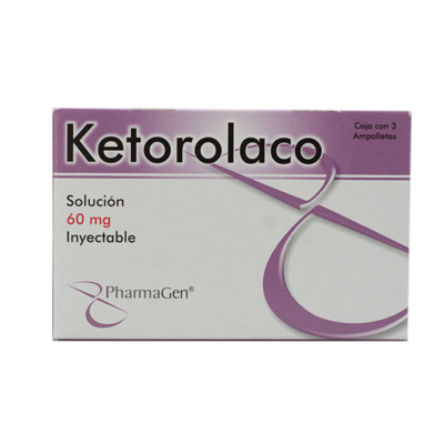 Ketorolaco 60 mg. 3 vials