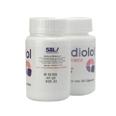 Adiolol Duo 100 mg. 50 capsules (2 bottles)