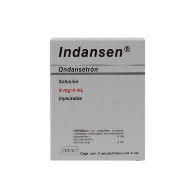 Indansen 8 mg/4 mg. 3 vials