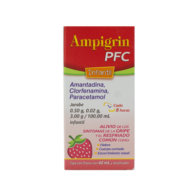 Ampigrin 500 mg./20 mg./3 gr. Syrup 60 ml.