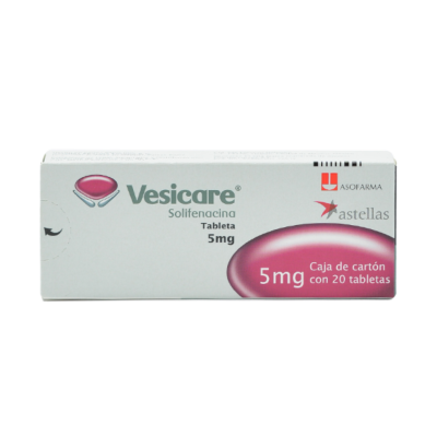 Vesicare 5mg. 20 tablets