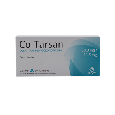 CO-TARSAN 50/12.5 MG C/ 30 CPR MAVER