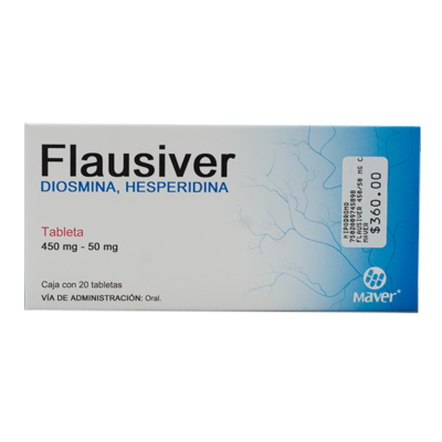 Flausiver 450 mg./50 mg. 20 tablets