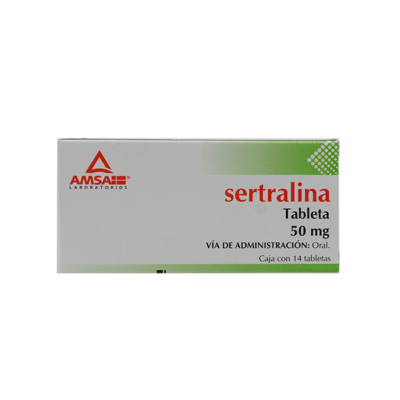 Sertraline 50 mg. 14 tablets