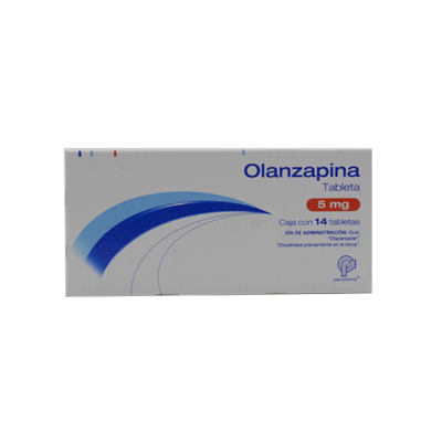 Olanzapine 5 mg. 14 tablets