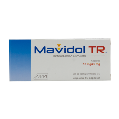 MAVIDOL TR 10/25 MG C/ 10 CAP MAVI
