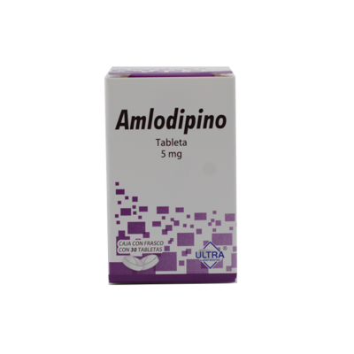 Amlodipine 5 mg. 30 tablets