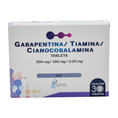 Gabapentin, Thiamin, Cyanocobalamin 30 tablets