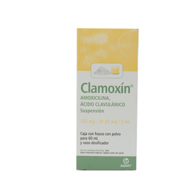 Clamoxin 12 mg./31.25 mg. Suspension 60 ml.