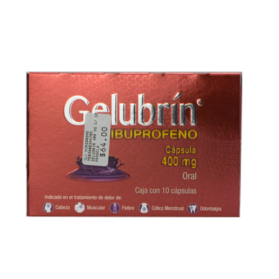 Gelubrin 400 mg. 10 capsules